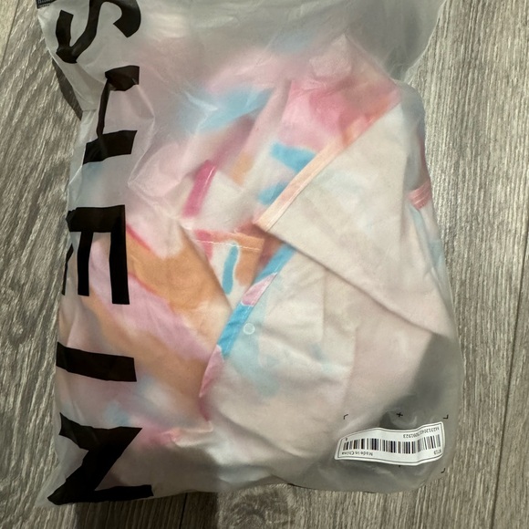 NITB SHEIN VCAY Women's Tie Dye Cutout Waist Hollow Out Cami Dress - Picture 4 of 6